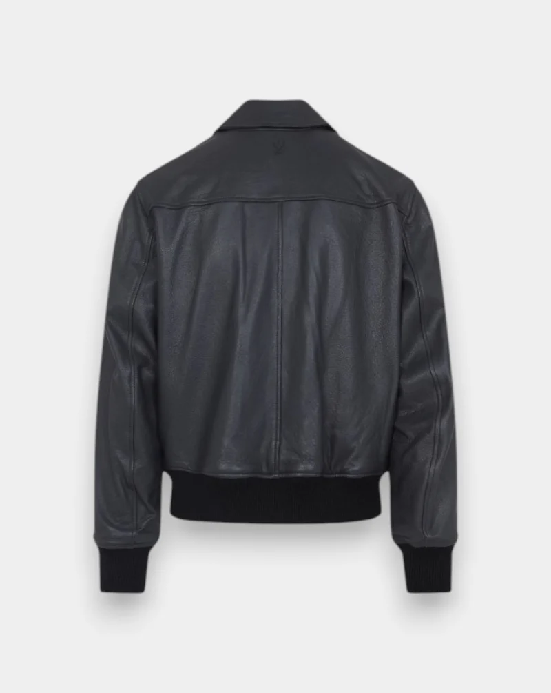 Chaqueta Ami Paris Leather Zipped - Image 2
