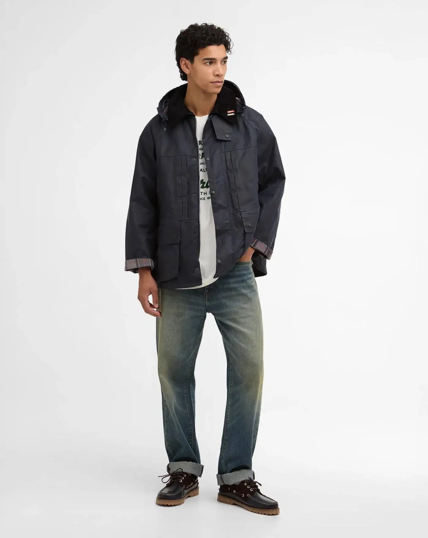 Chaqueta Barbour x Levi's Oversized Bedale Waxed Jacket - Image 5