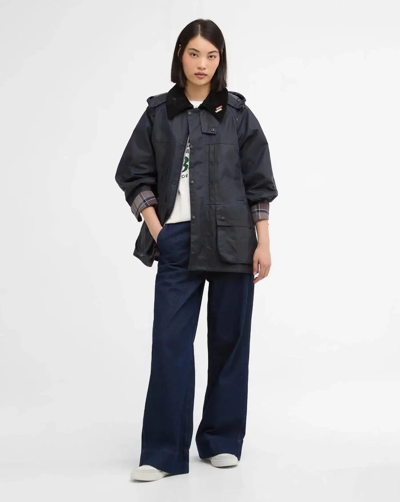 Chaqueta Barbour x Levi's Oversized Bedale Waxed Jacket - Image 6