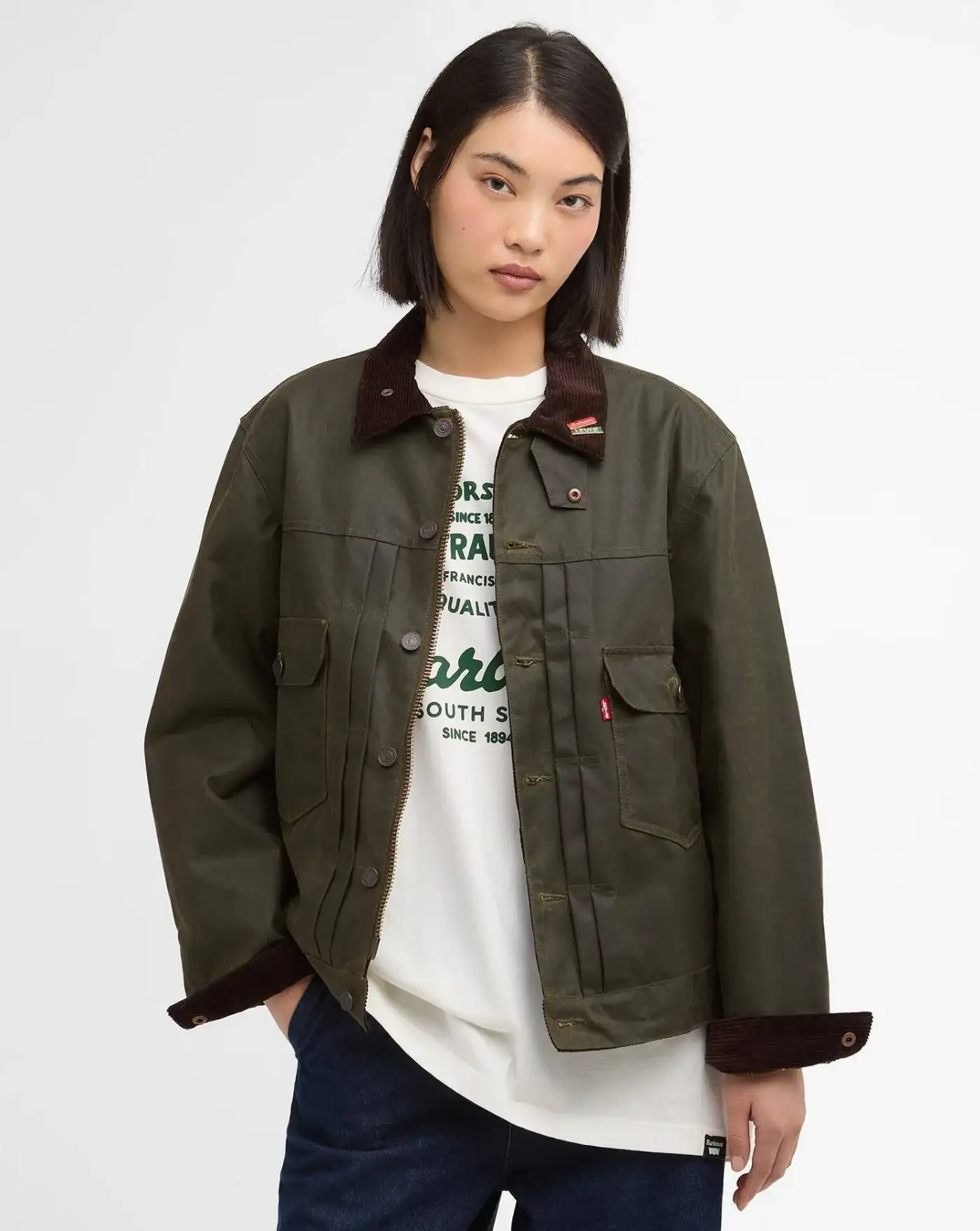 Chaqueta Barbour x Levi's Type II Waxed Jacket - Image 3