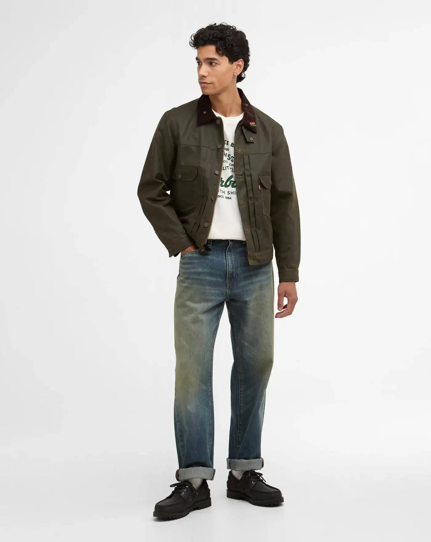Chaqueta Barbour x Levi's Type II Waxed Jacket - Image 5