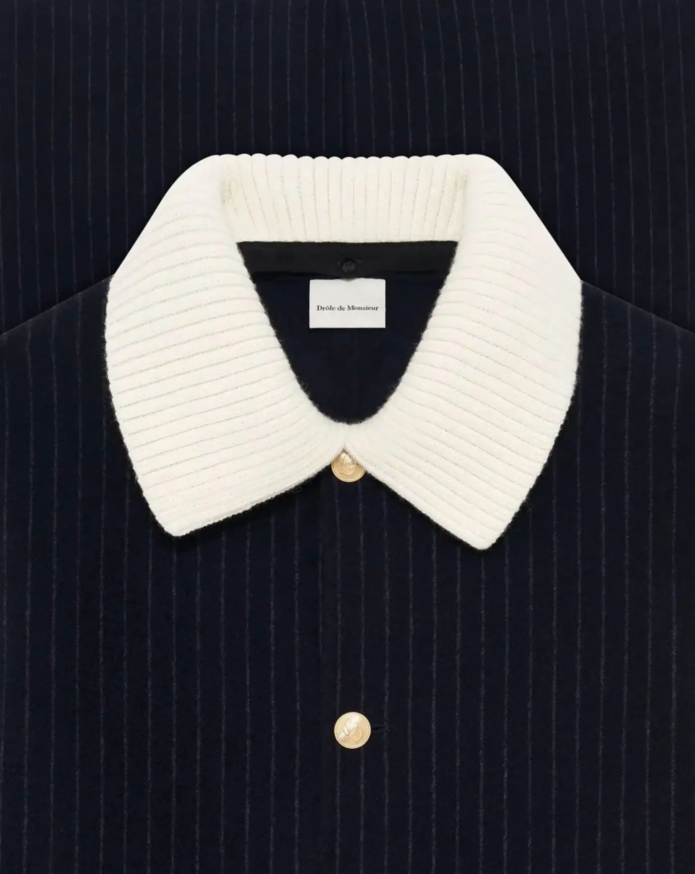 Chaqueta Drole de Monsieur Le Manteau Pinstripes - Image 6