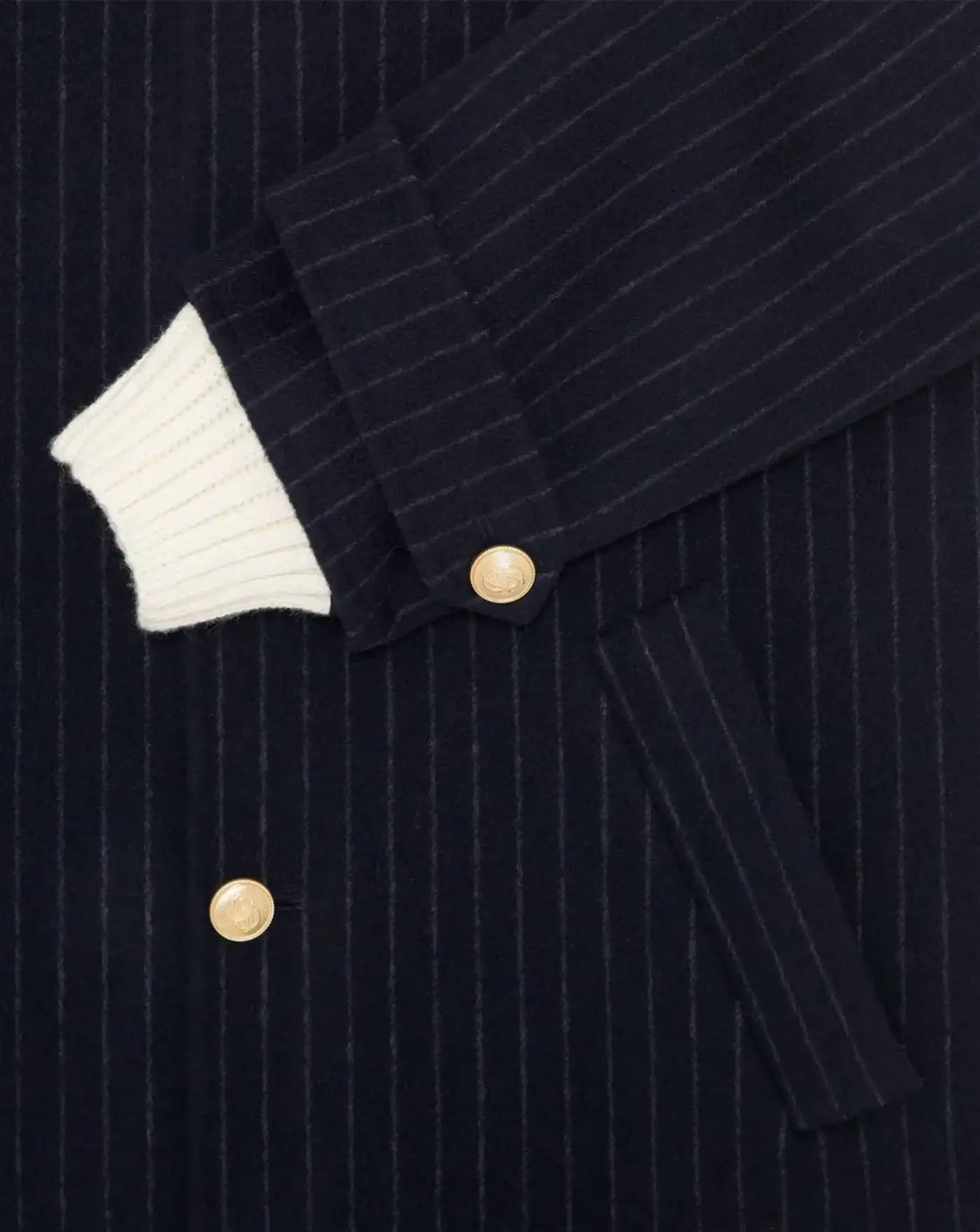 Chaqueta Drole de Monsieur Le Manteau Pinstripes - Image 7