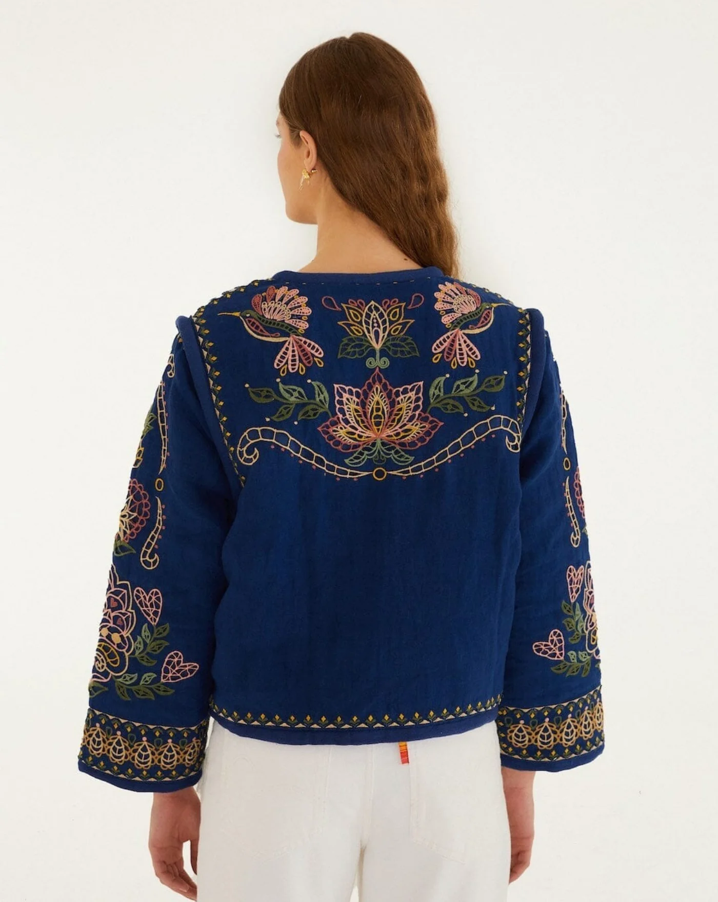 Chaqueta Farm Rio Embroidered Pockets Richelieu Jacket - Image 3