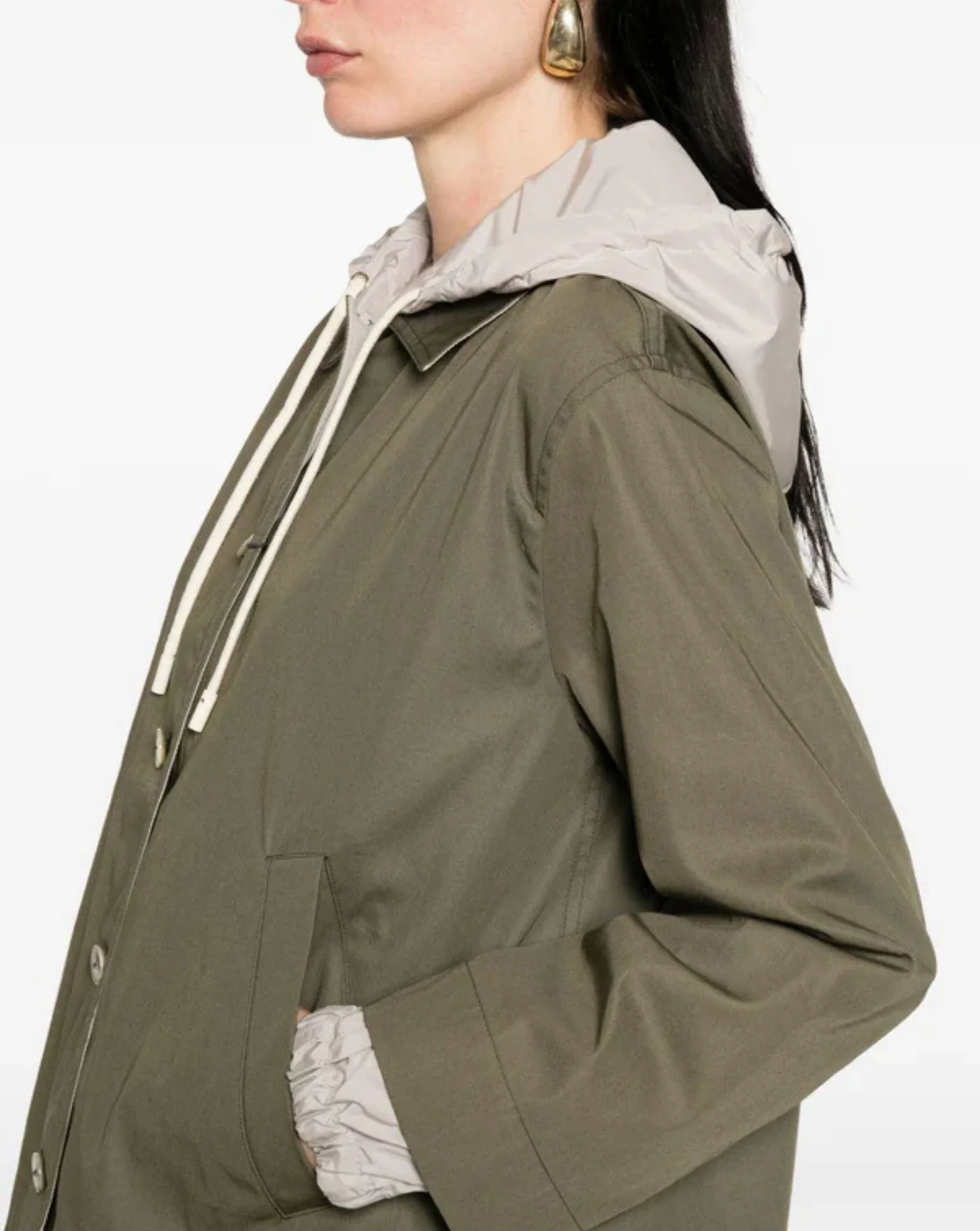 Chaqueta Herno Woven Half Coat - Image 4