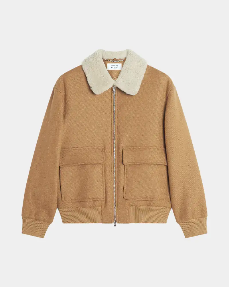 Chaqueta Maison Kitsune Shearling Collar Jacket