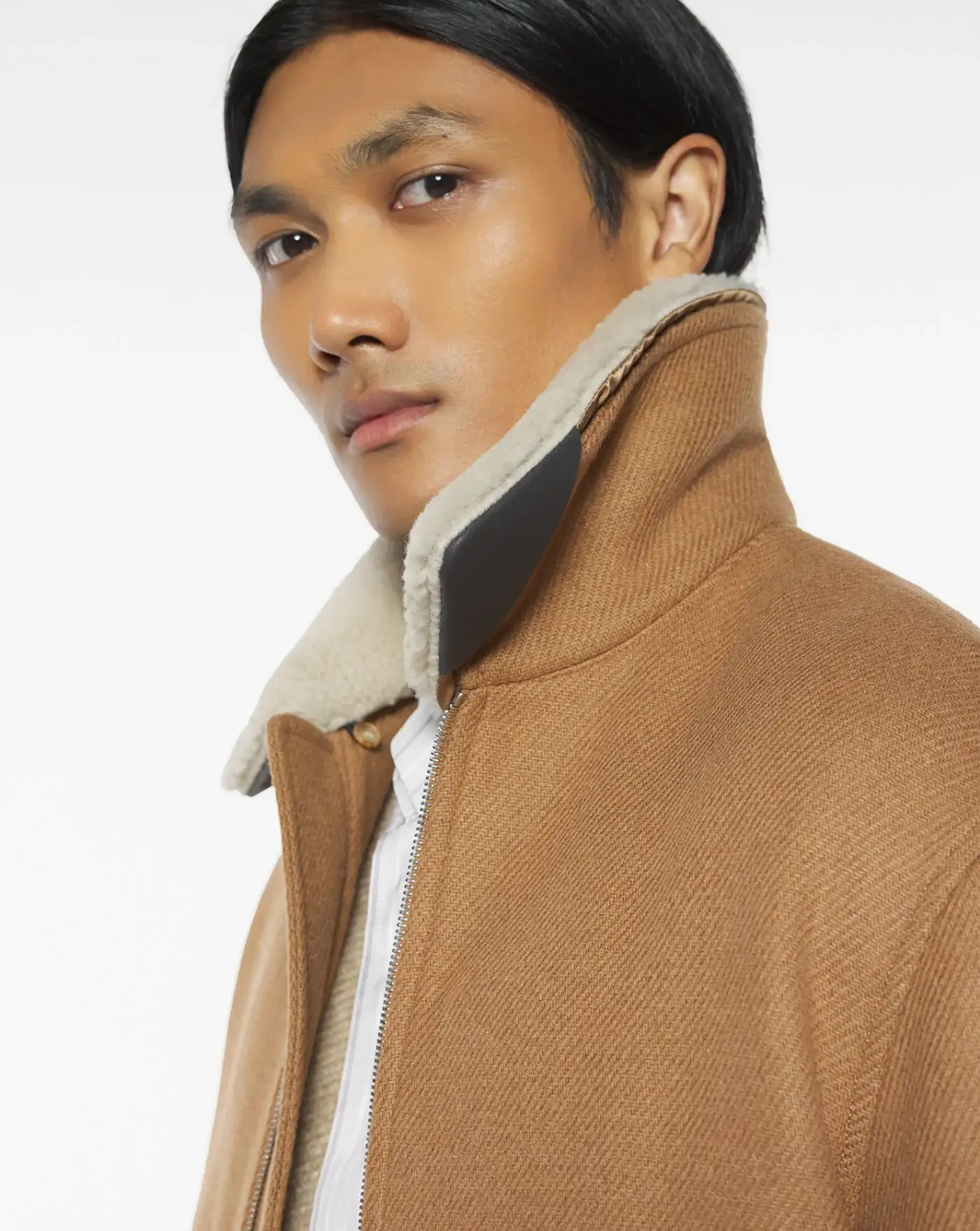 Chaqueta Maison Kitsune Shearling Collar Jacket - Image 7