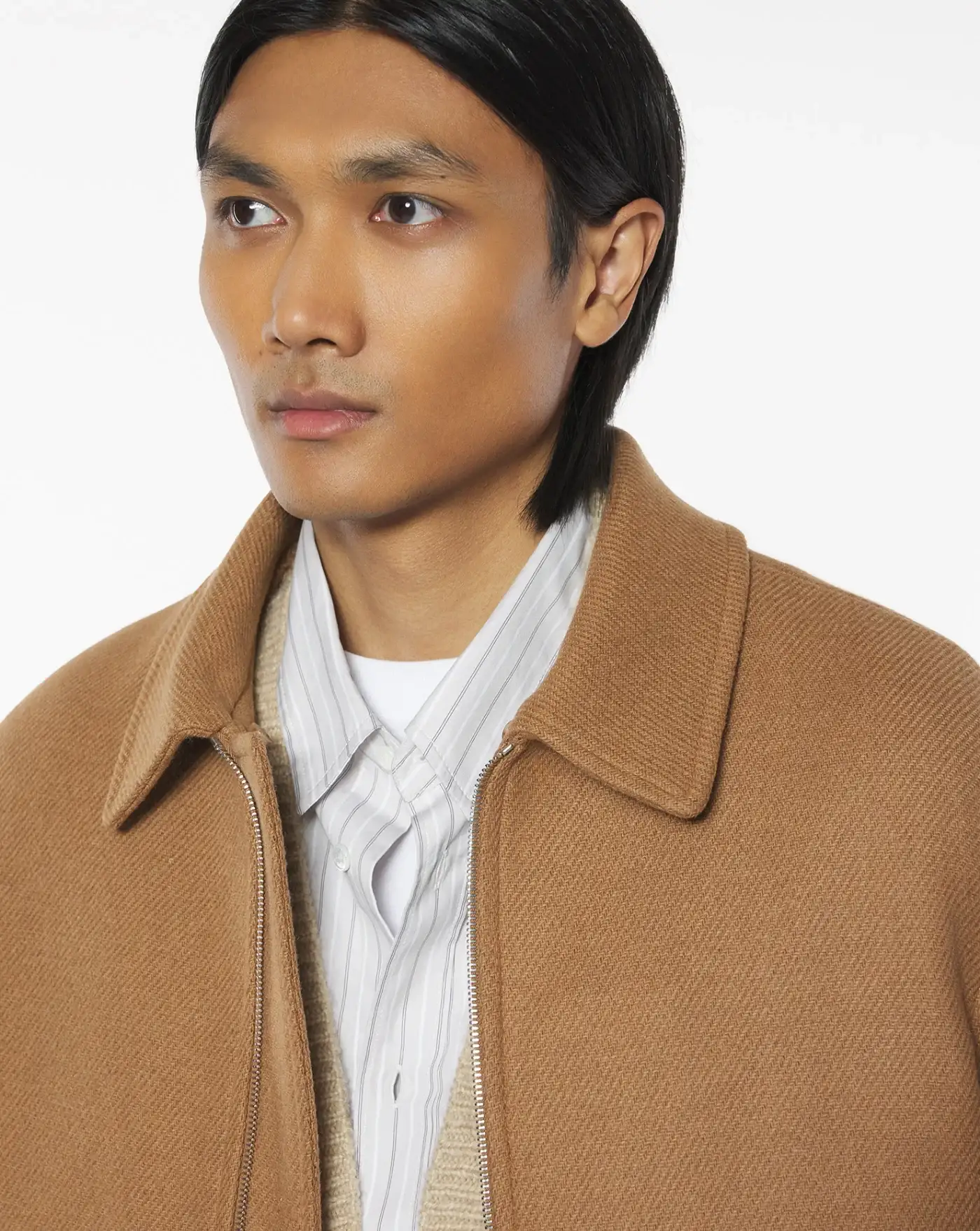 Chaqueta Maison Kitsune Shearling Collar Jacket - Image 8