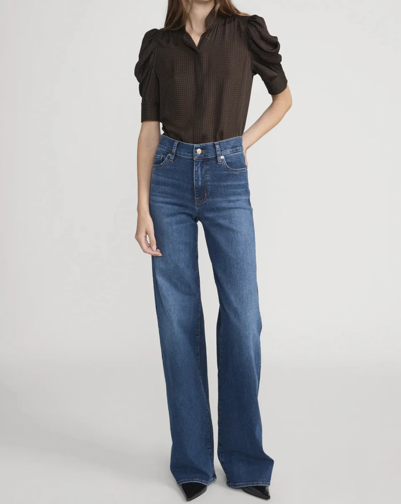 Denim Frame Le Slim Palazzo Long - Image 2