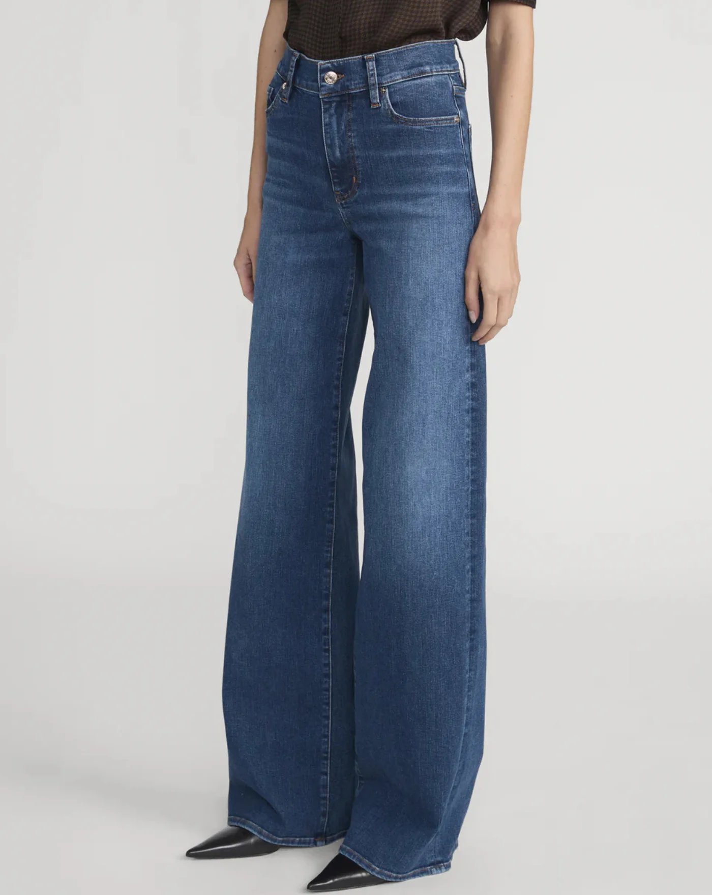 Denim Frame Le Slim Palazzo Long - Image 5