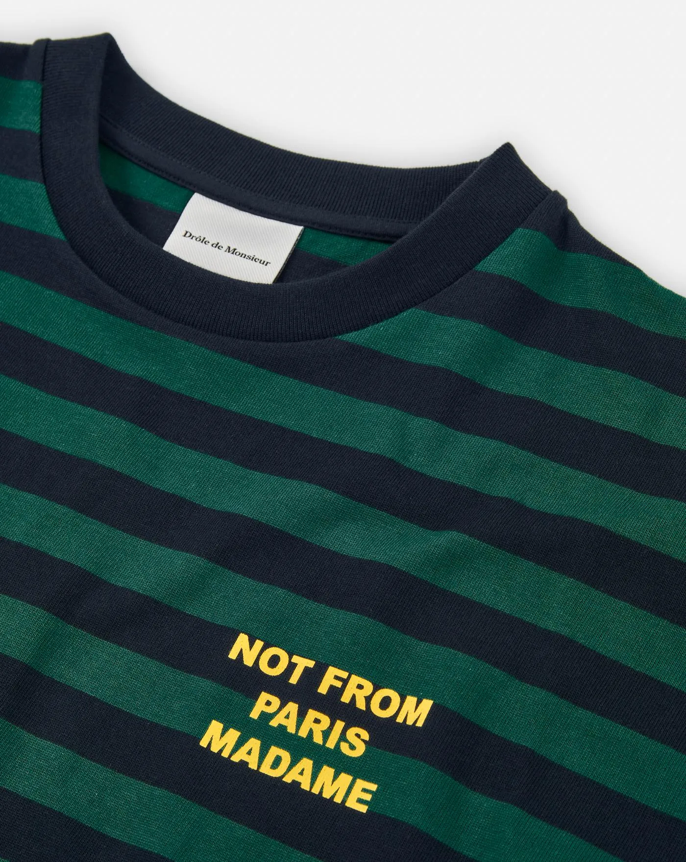 Camiseta Drole de Monsieur Le T-shirt Slogan Rayè - Image 3