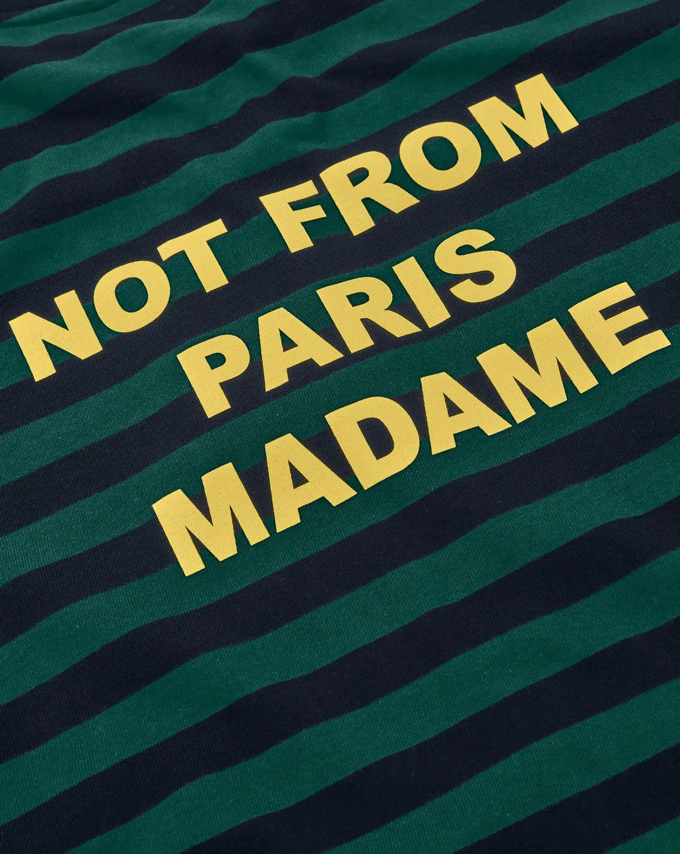 Camiseta Drole de Monsieur Le T-shirt Slogan Rayè - Image 4