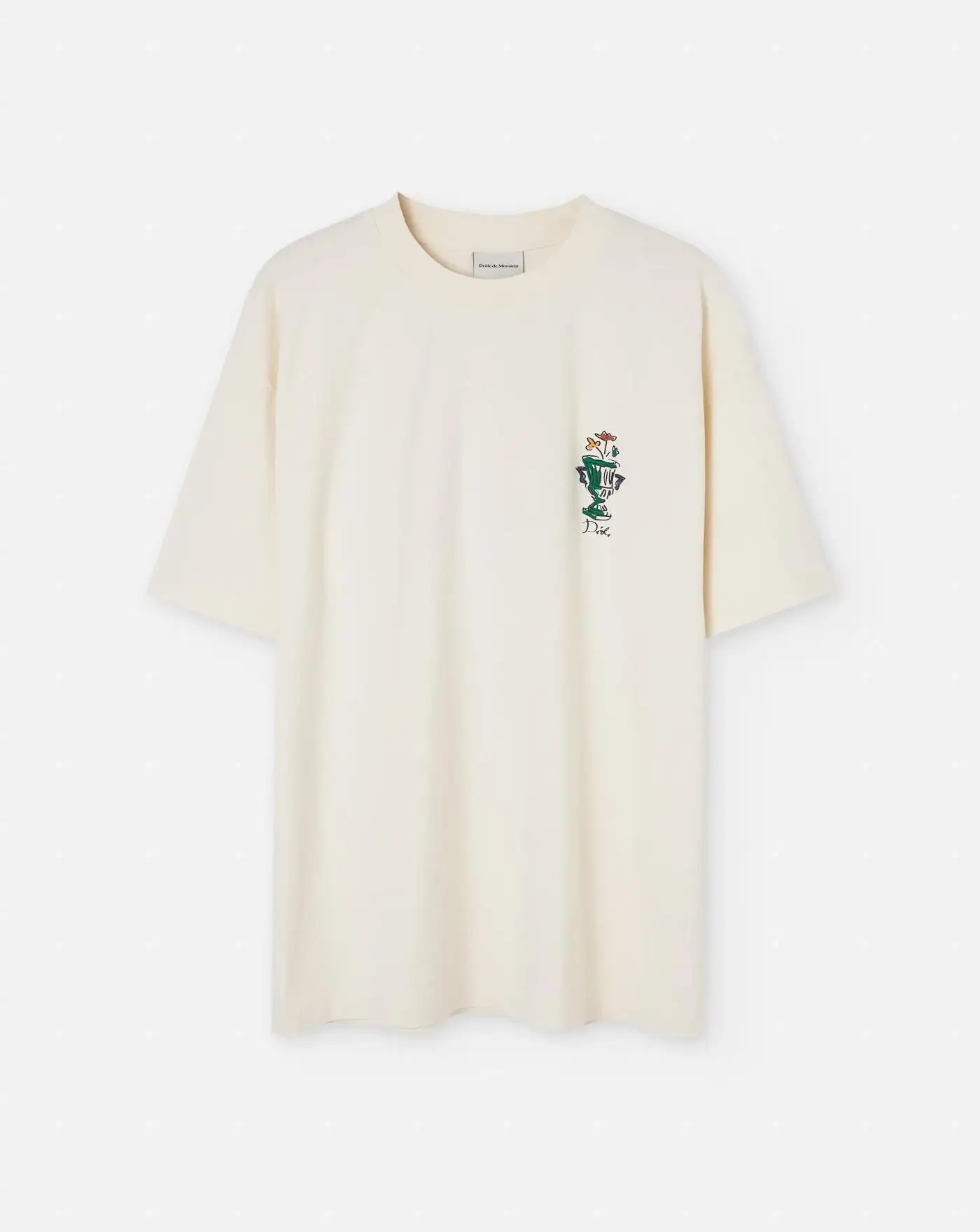 Camiseta Drole de Monsieur Le T-Shirt Slogan Vase