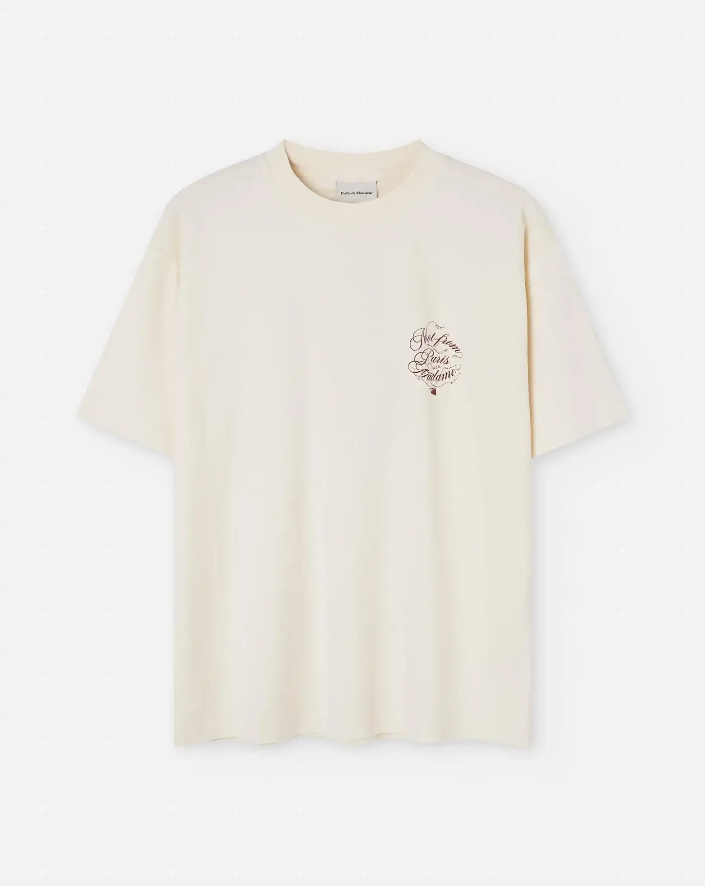 Camiseta Drole de Monsieur Le T-Shirt Slogan Vignes