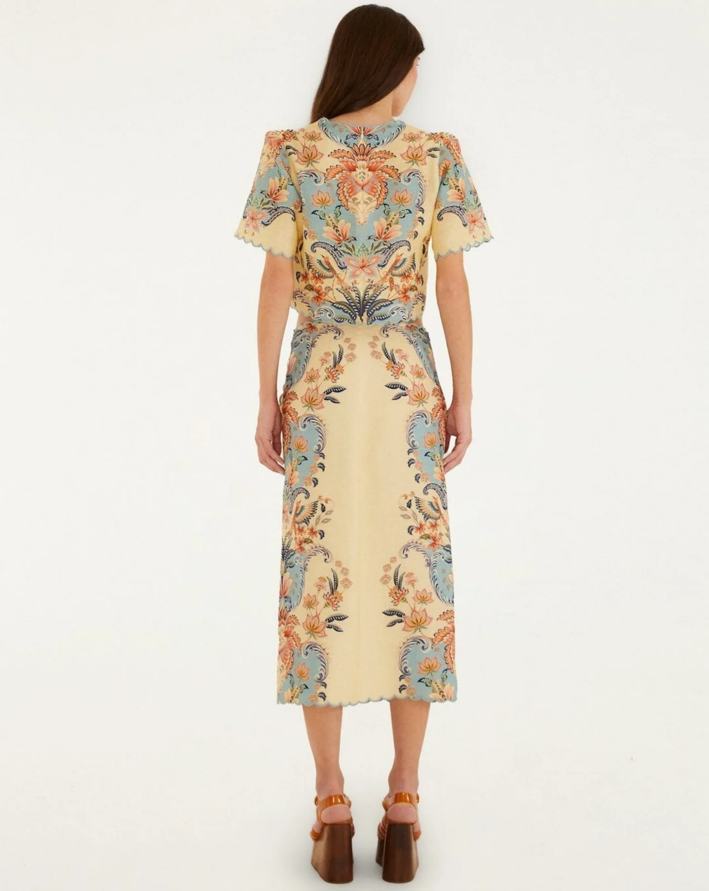 Falda Farm Rio Boho Beauty Butter Midi Skirt - Image 5