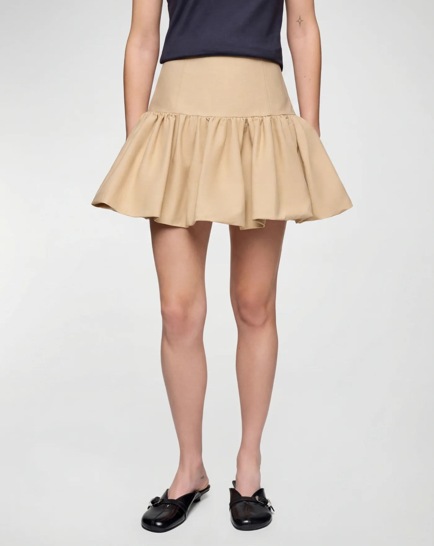 Falda Ganni Double Cotton Mini Skirt - Image 2