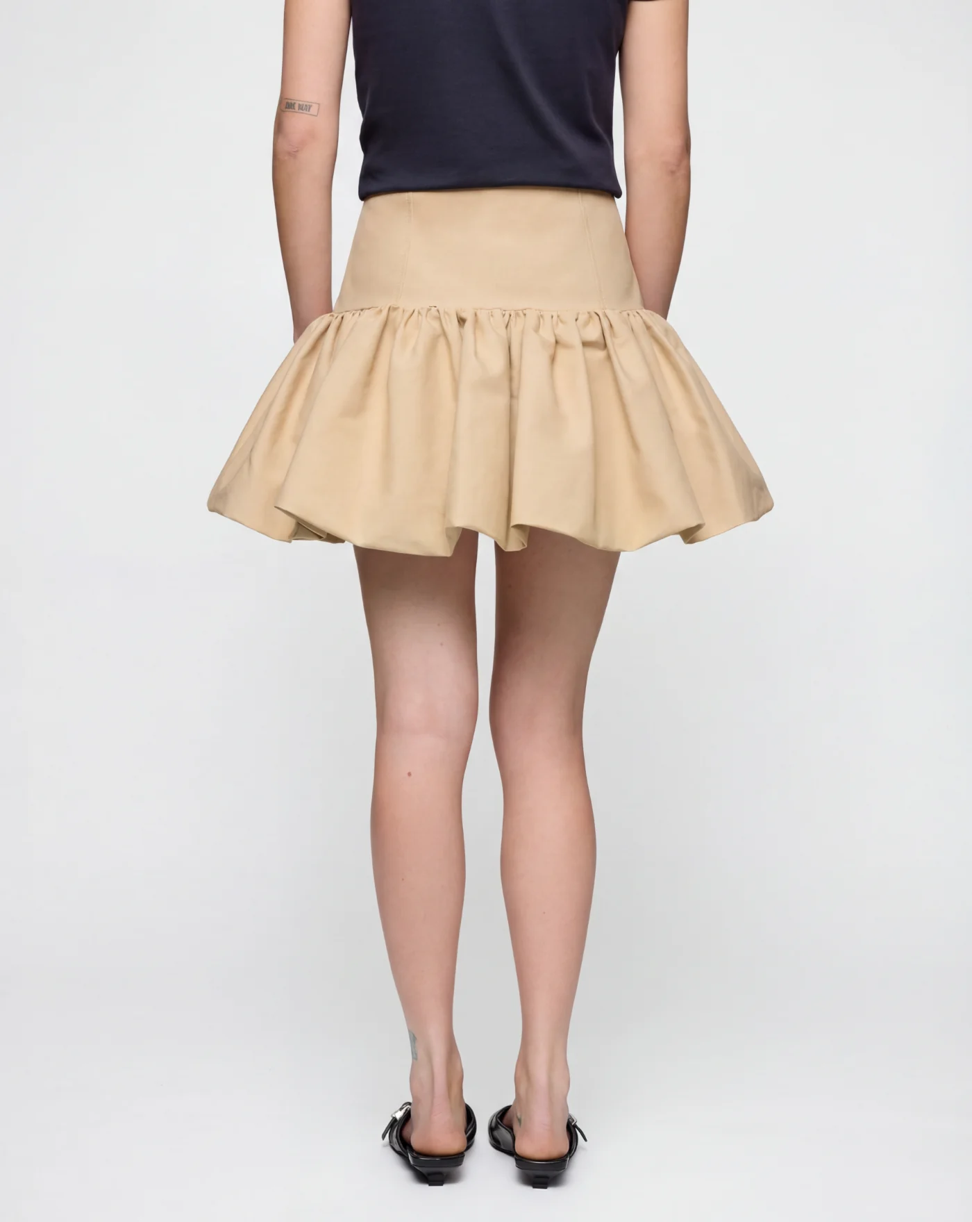 Falda Ganni Double Cotton Mini Skirt - Image 3