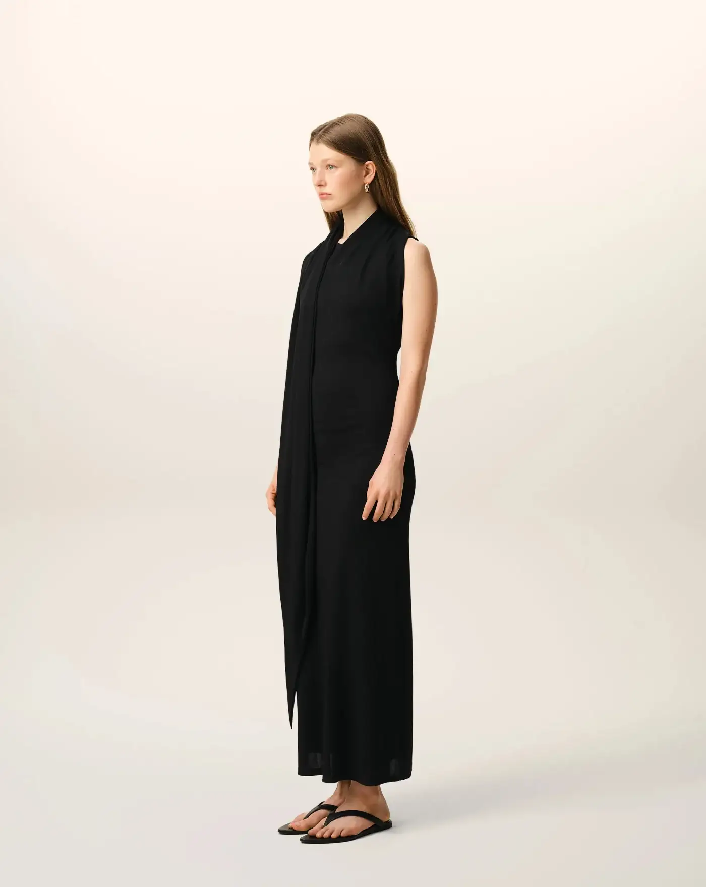 Vestido Ami Paris Sleeveless Maxi Lavalliere - Image 5