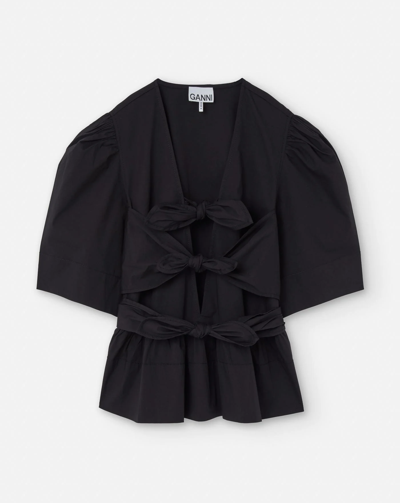 Blusa Ganni Washed Stretch Cotton