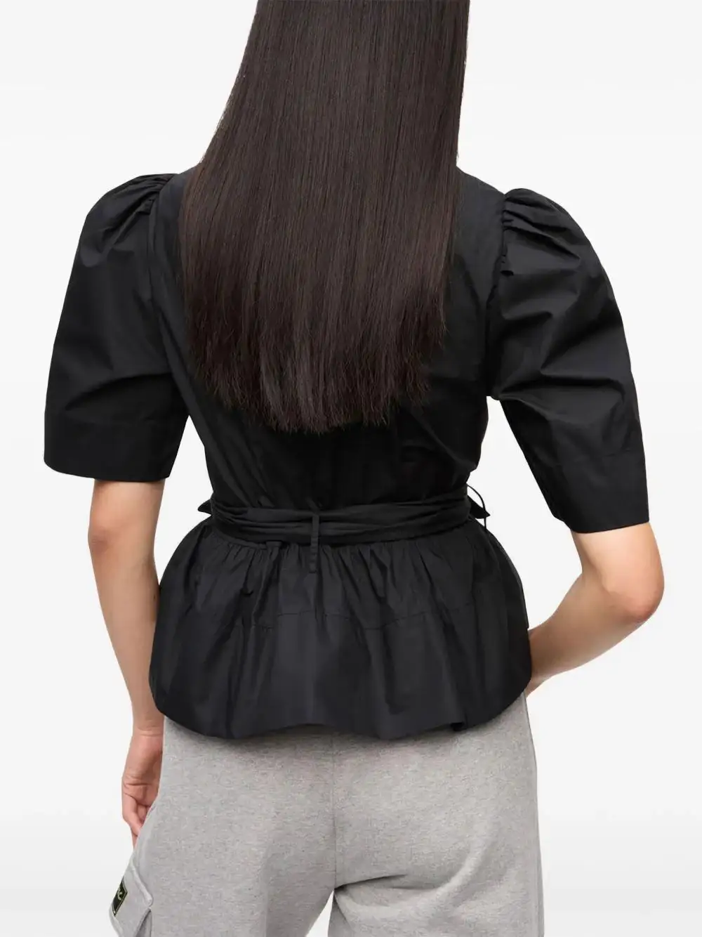 Blusa Ganni Washed Stretch Cotton - Image 11