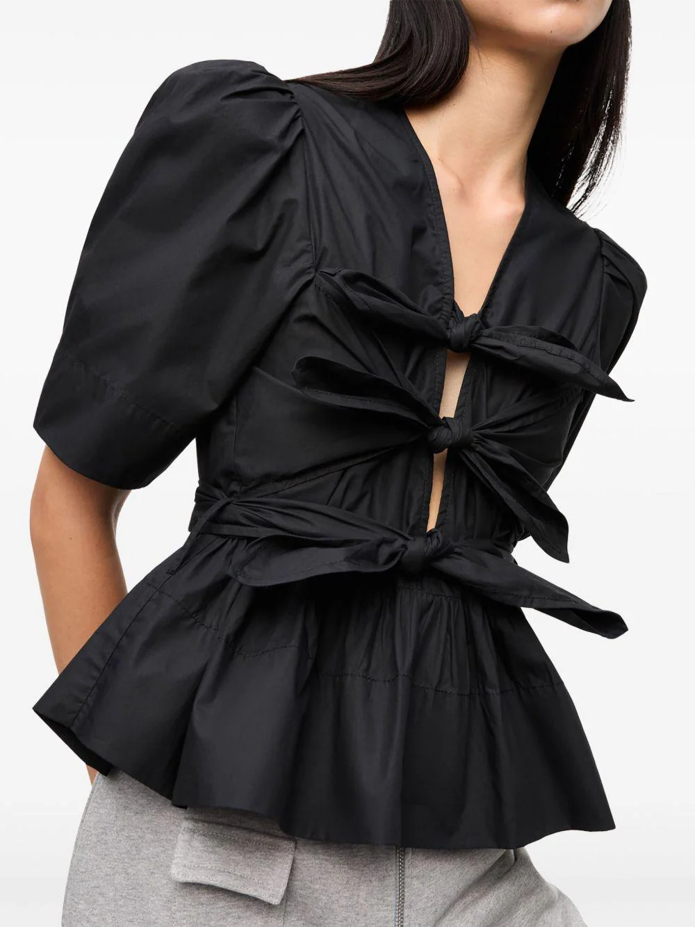 Blusa Ganni Washed Stretch Cotton - Image 6