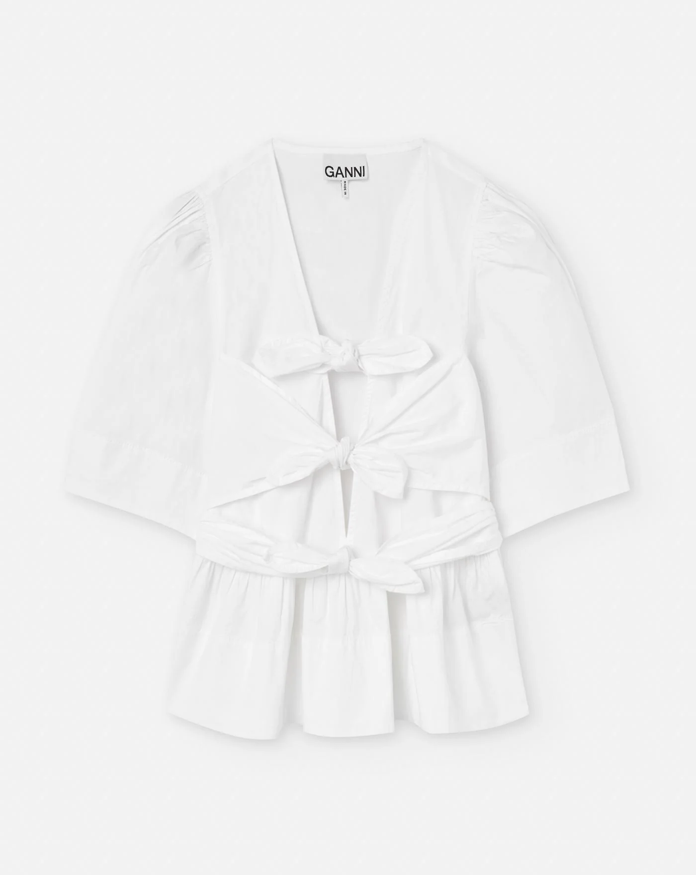 Blusa Ganni Washed Stretch