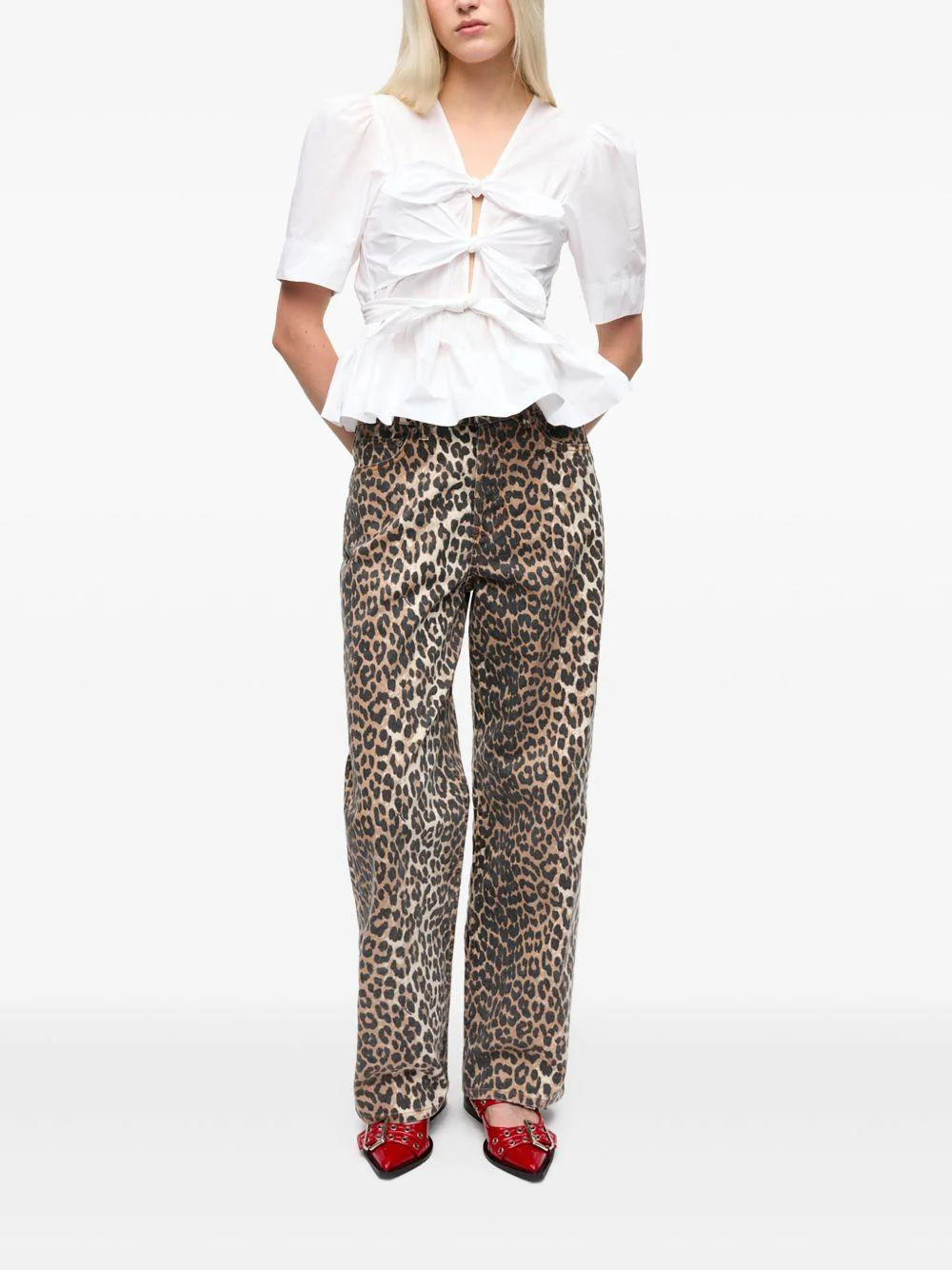 Blusa Ganni Washed Stretch - Image 5