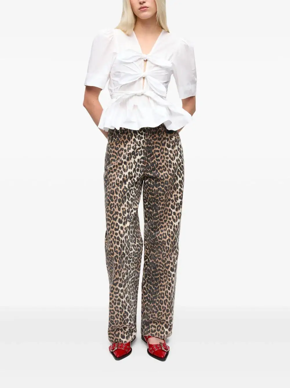 Blusa Ganni Washed Stretch - Image 8