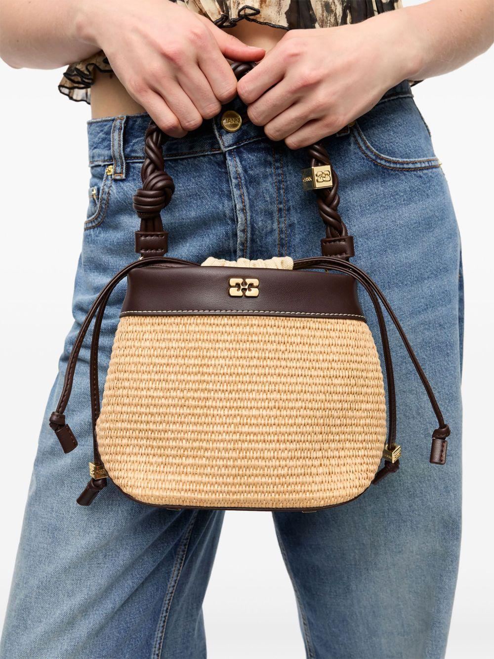 Bolso Ganni Bou Bucket Bag Raffia - Image 5