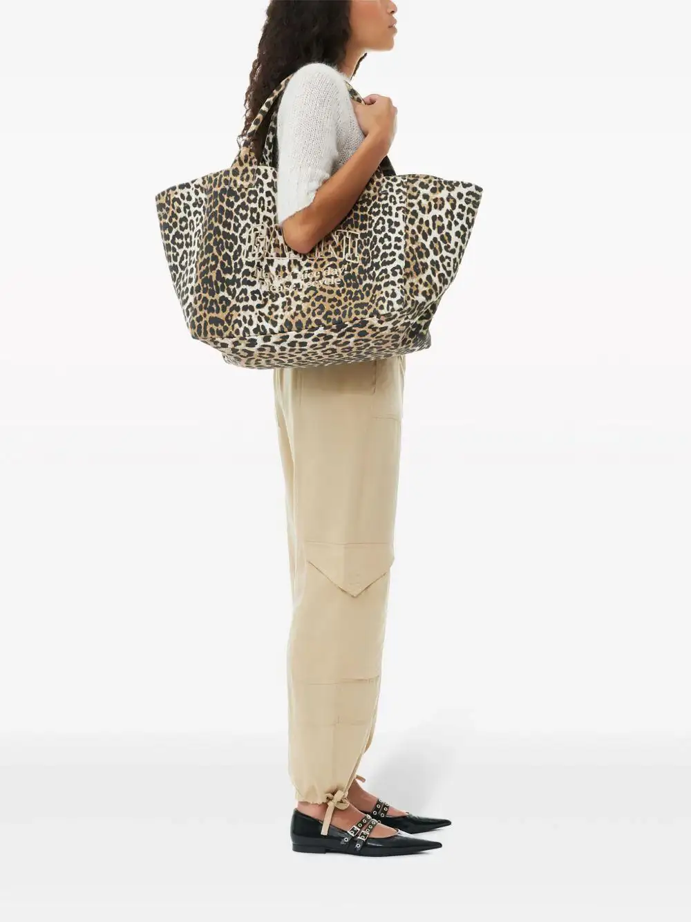 Bolso Ganni Shopper XXL Print - Image 9