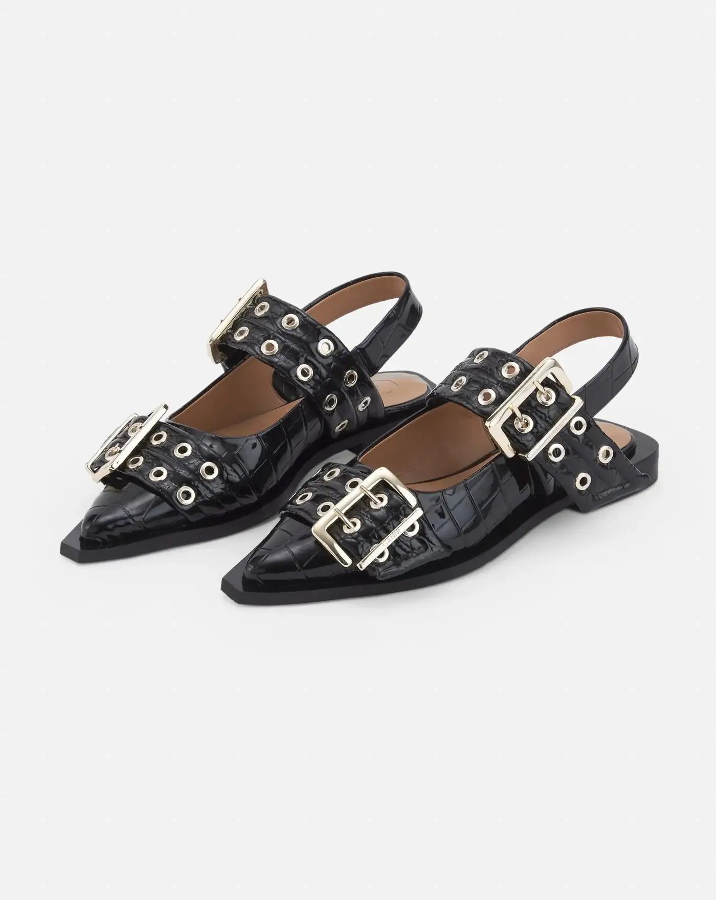 Buckle Ballerina Naplack Croco - Image 6