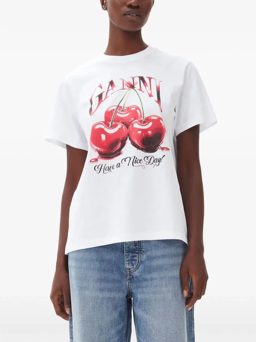 Camiseta Ganni Cherry - Image 10