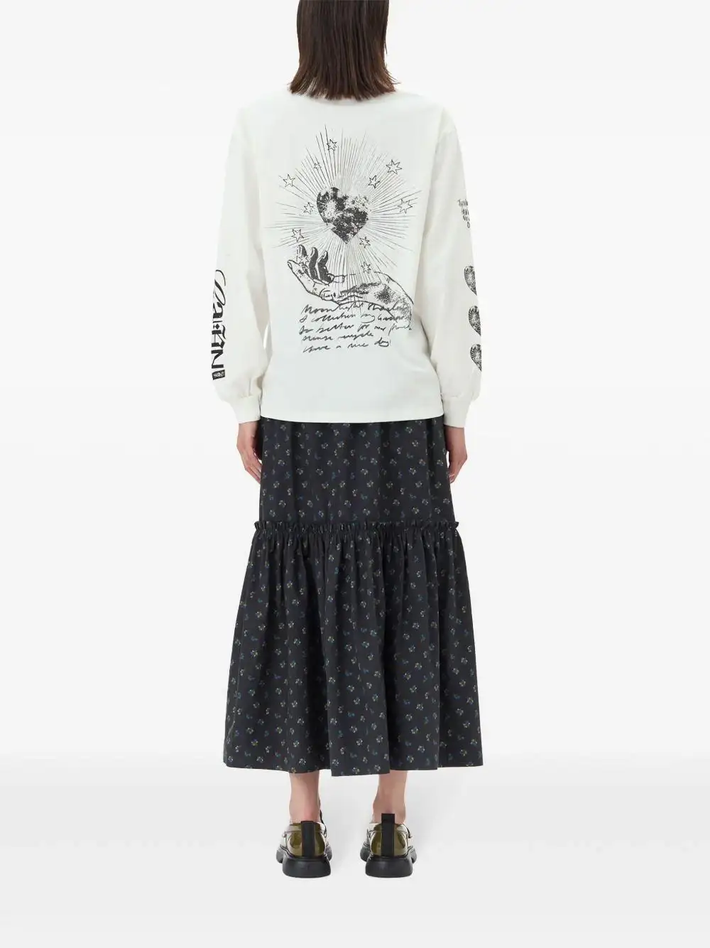 Camiseta Ganni Future Heavy Jersey Moon - Image 6