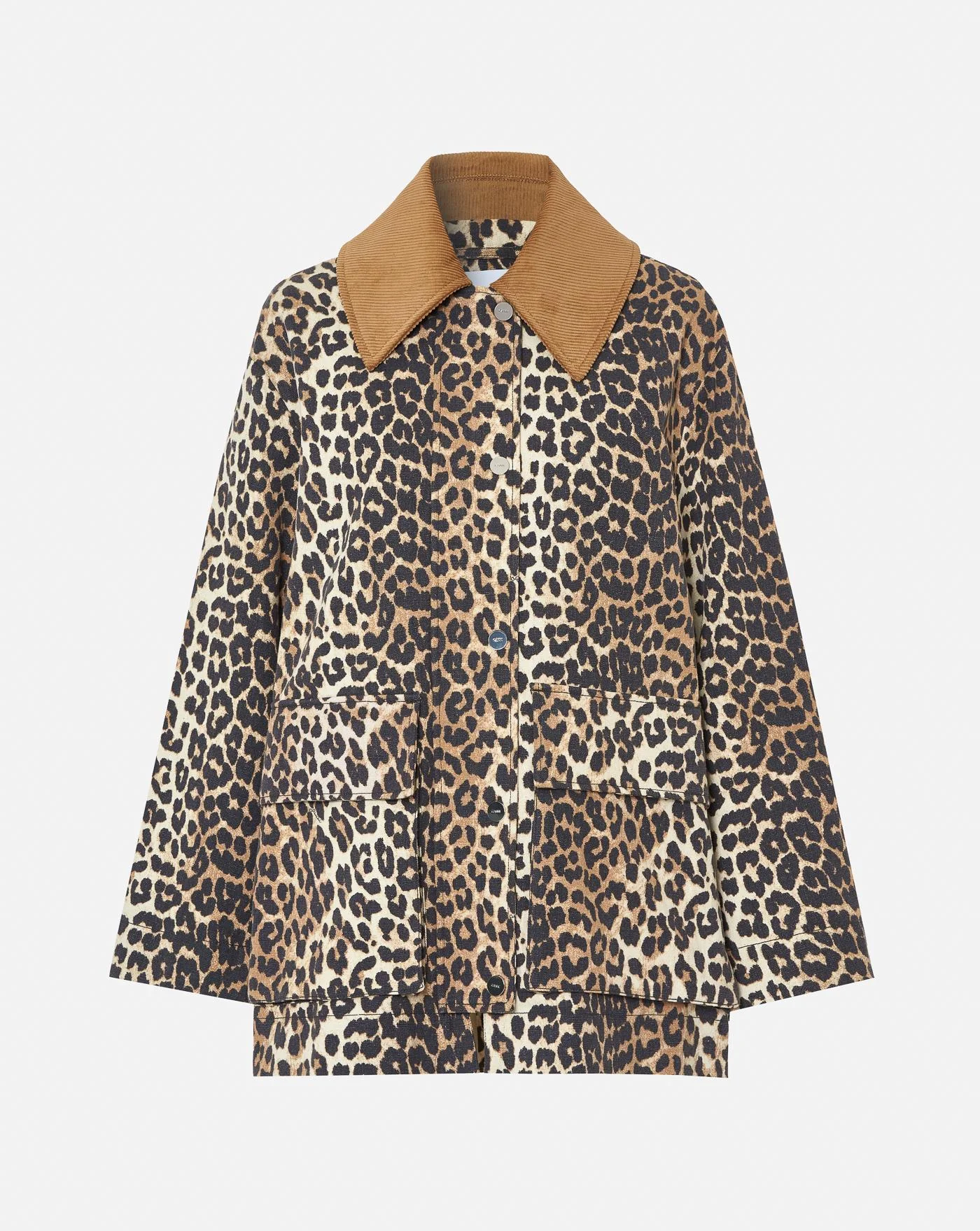 Chaqueta Ganni Printed Canvas Midi Jacket