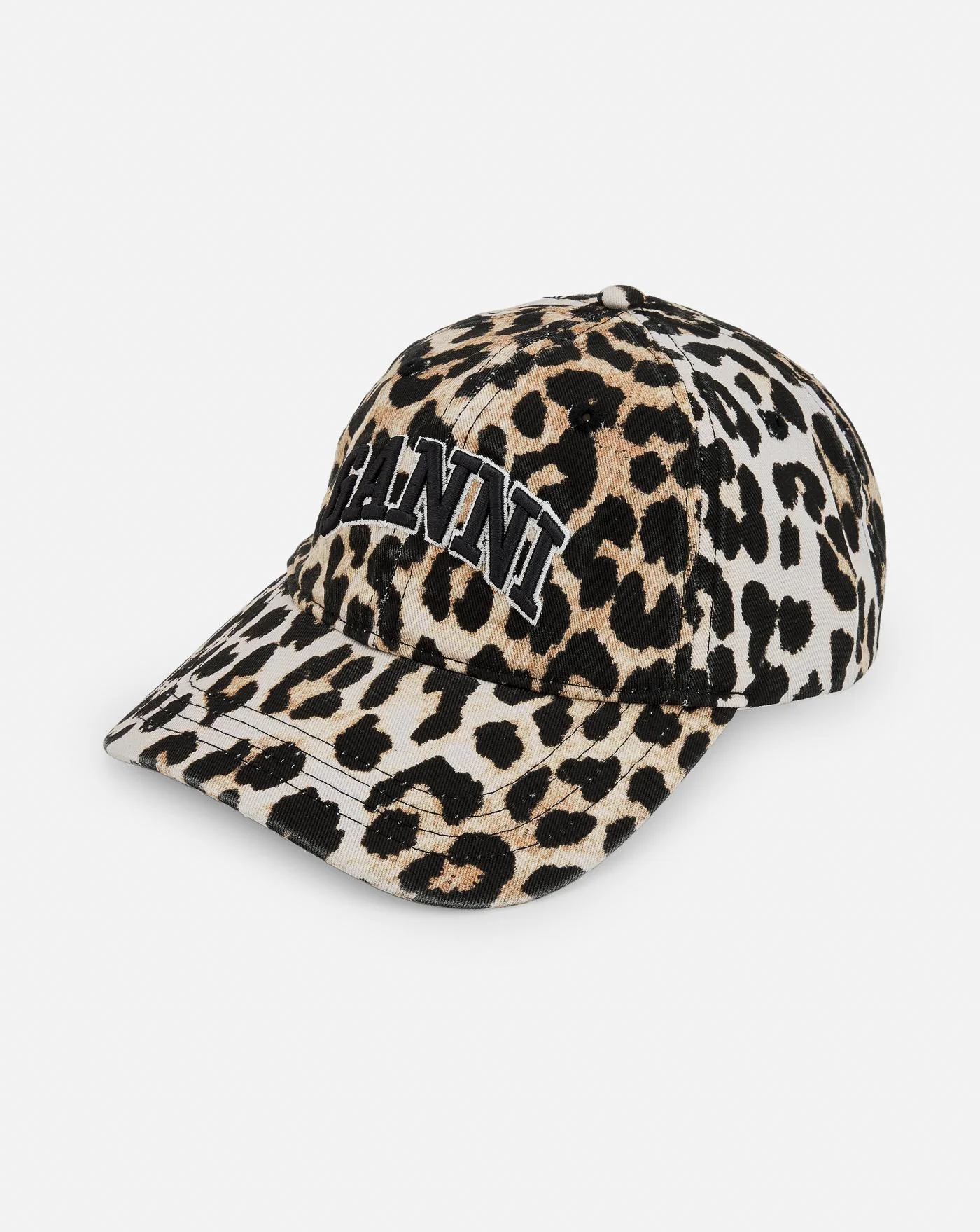 Gorra Ganni Leopard