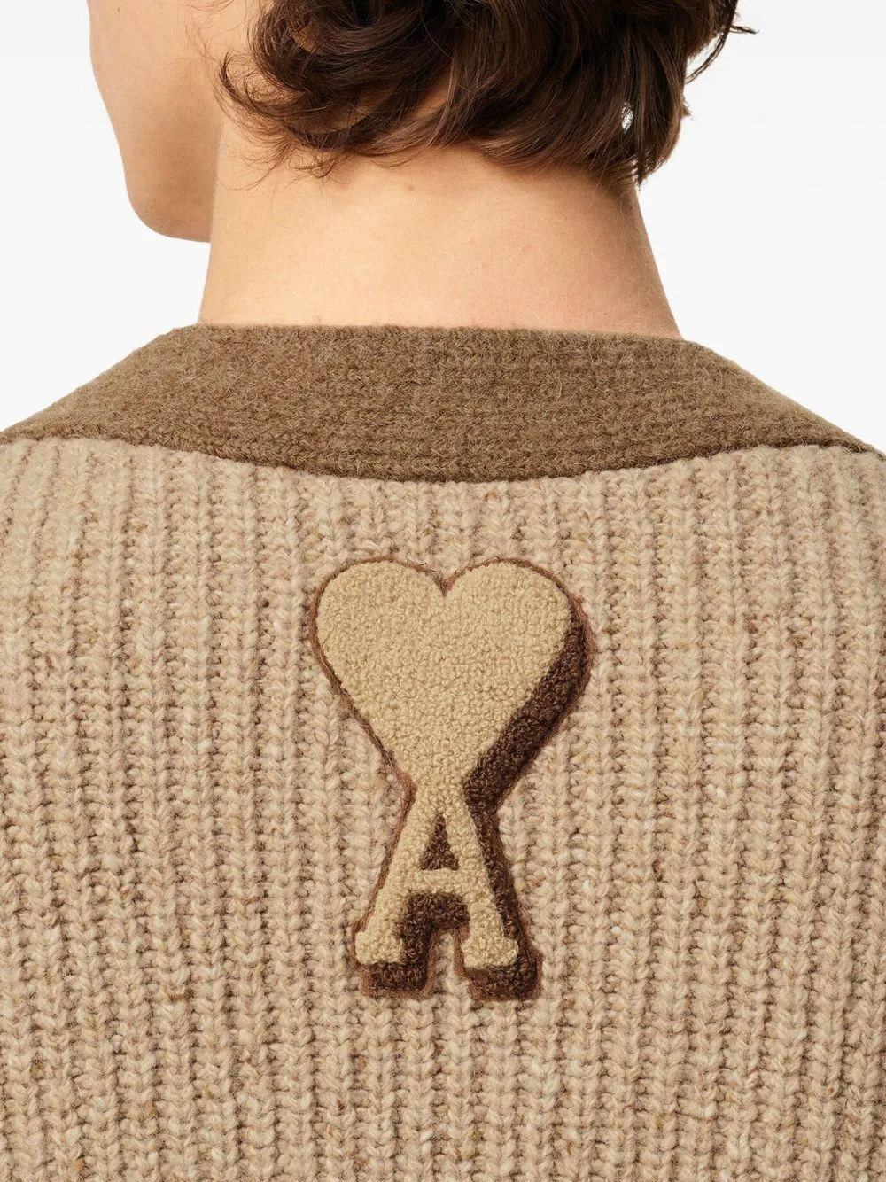 Cardigan Ami Paris Collegue - Image 6