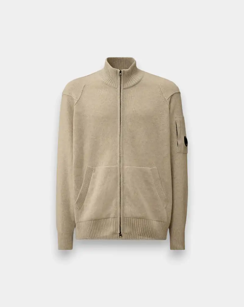 Jersey C.P. Company Lambswool GRS Full Zip Sweater