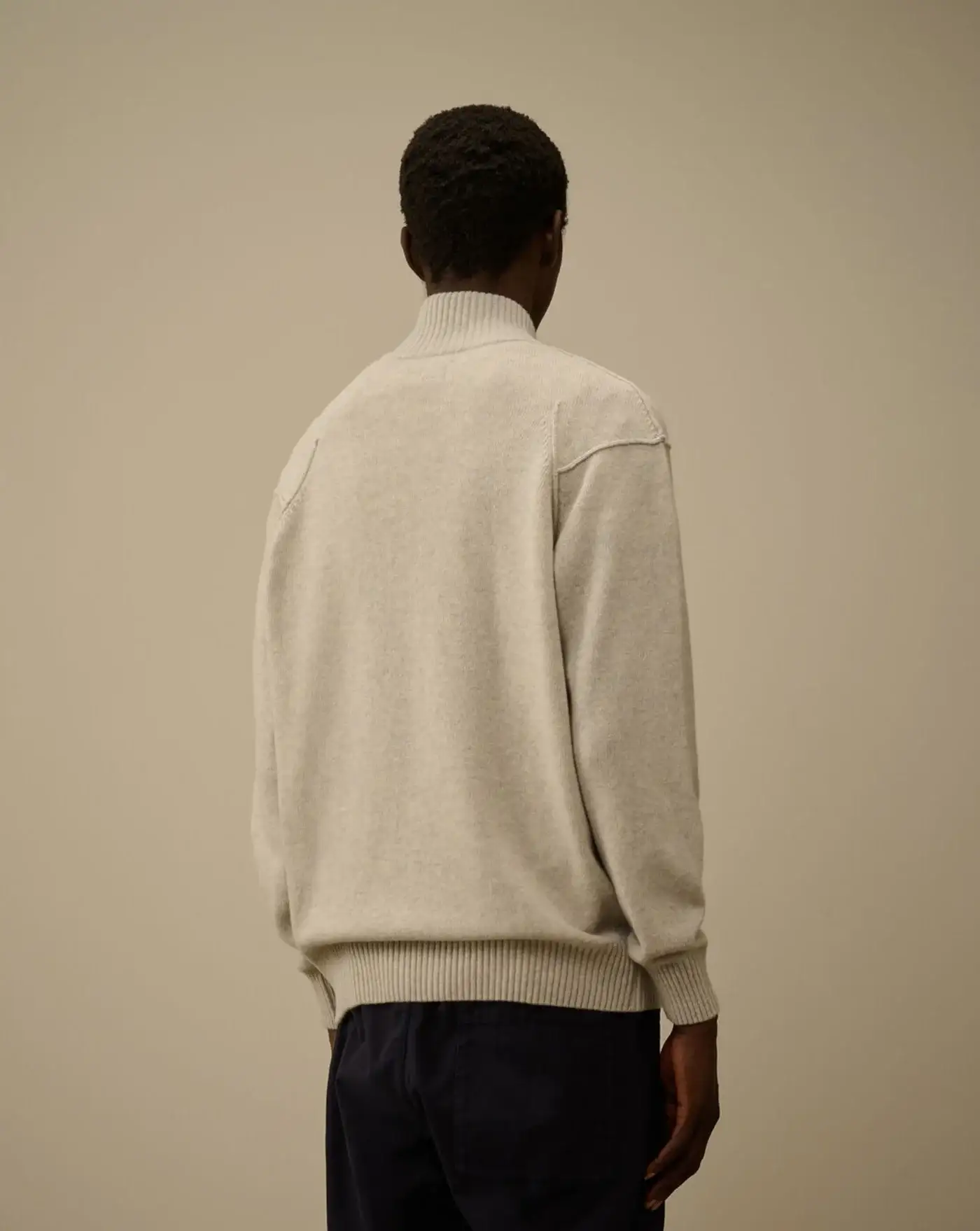 Jersey C.P. Company Lambswool GRS Full Zip Sweater - Image 3