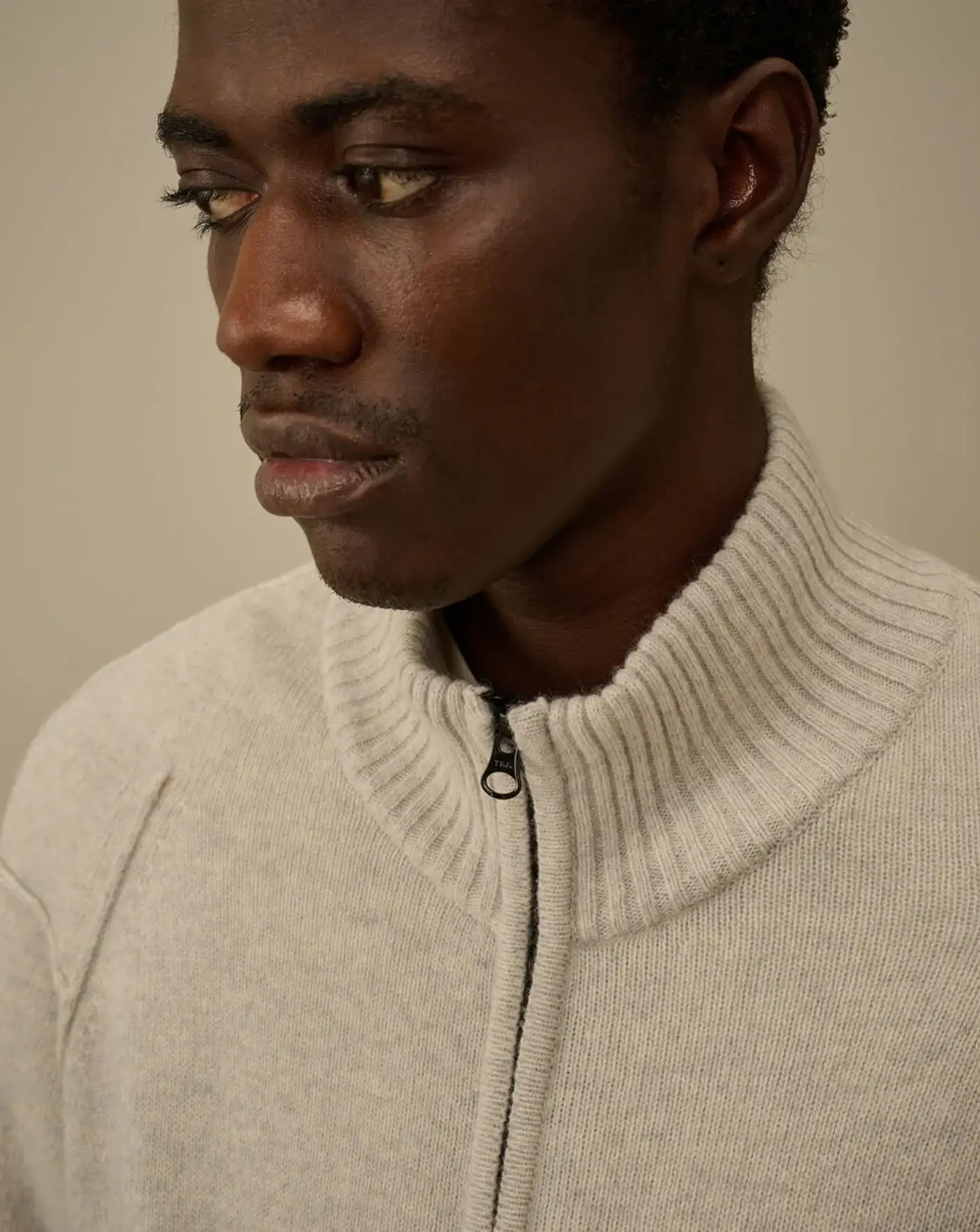 Jersey C.P. Company Lambswool GRS Full Zip Sweater - Image 5