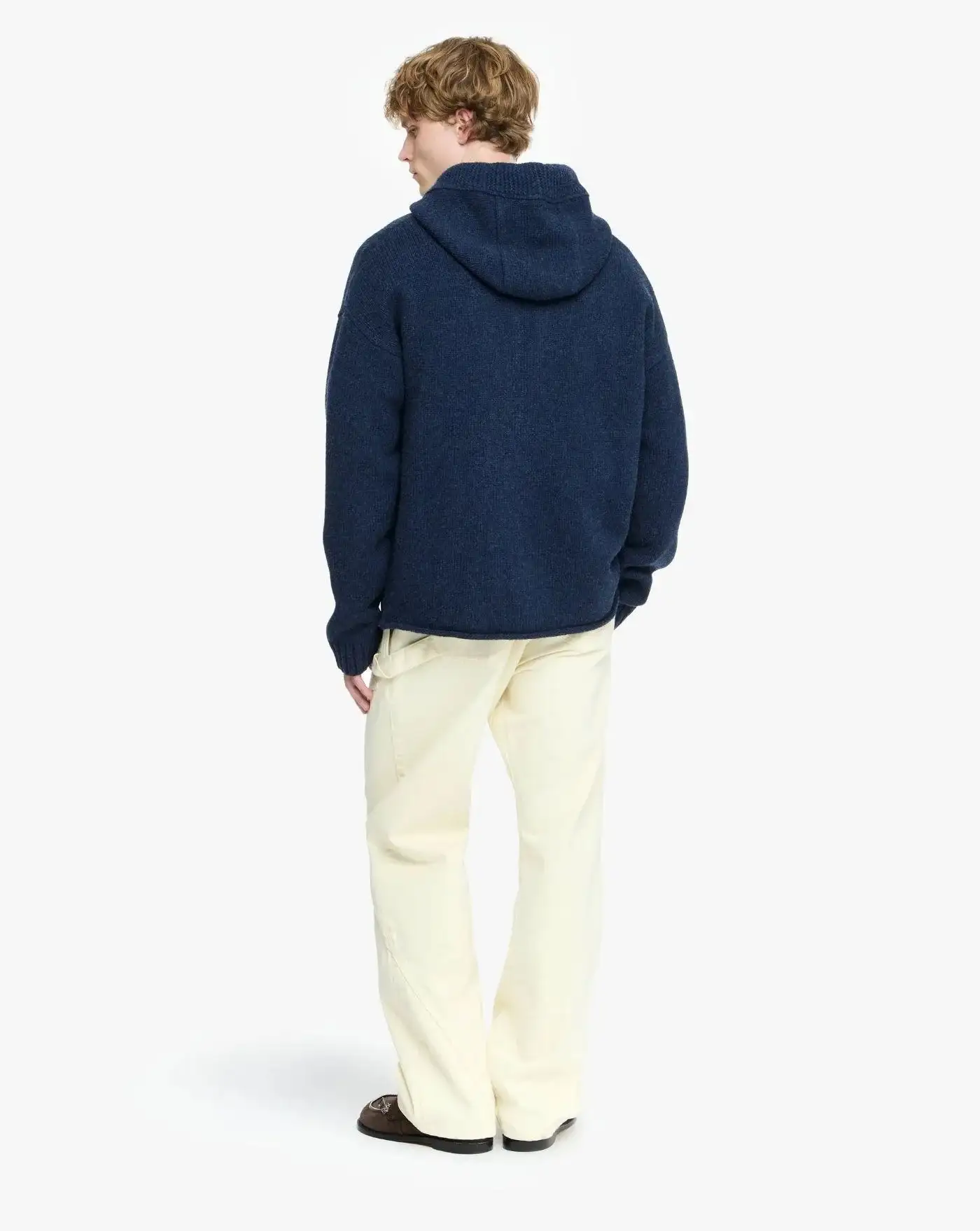 Jersey Jw Anderson Anchor Embroidery Zipped Hoodie - Image 8