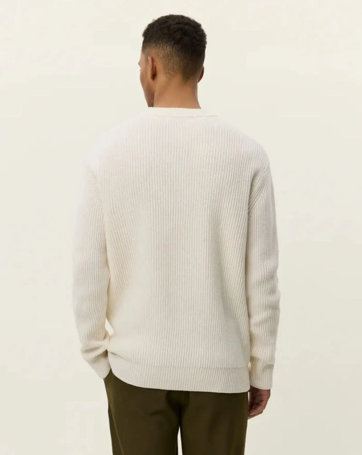 Jersey Les Deux Eddie Wool Rib Crewneck Knit - Image 4