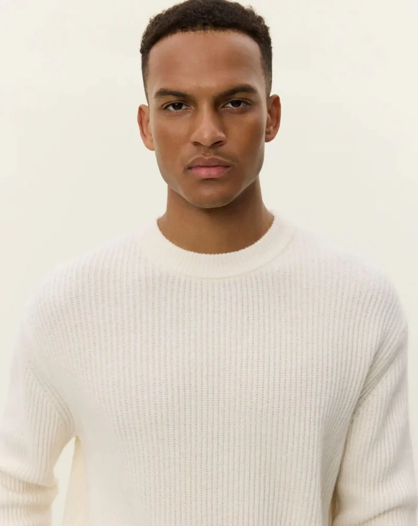 Jersey Les Deux Eddie Wool Rib Crewneck Knit - Image 5
