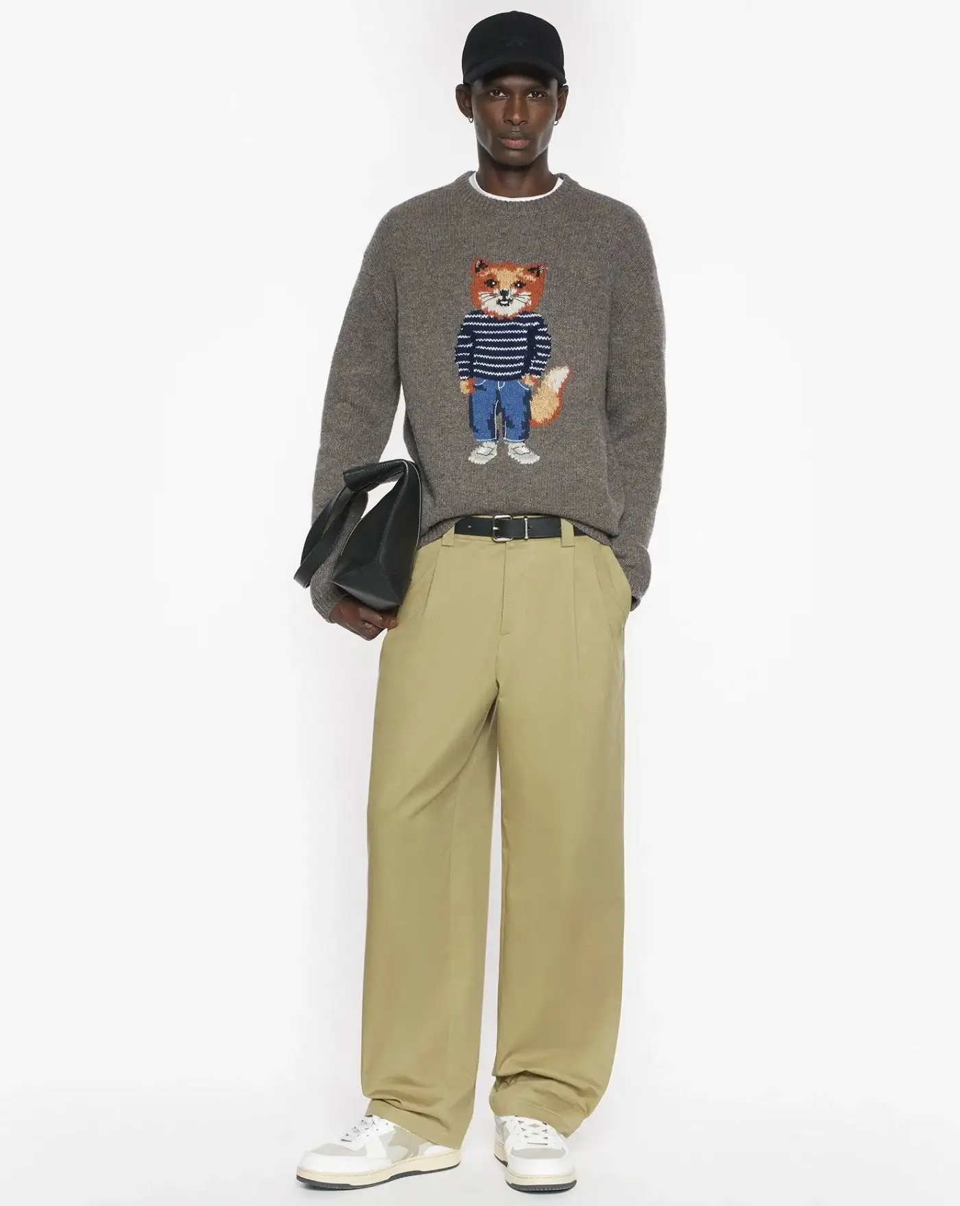 Jersey Maison Kitsune Dressed Fox Intarssia - Image 5