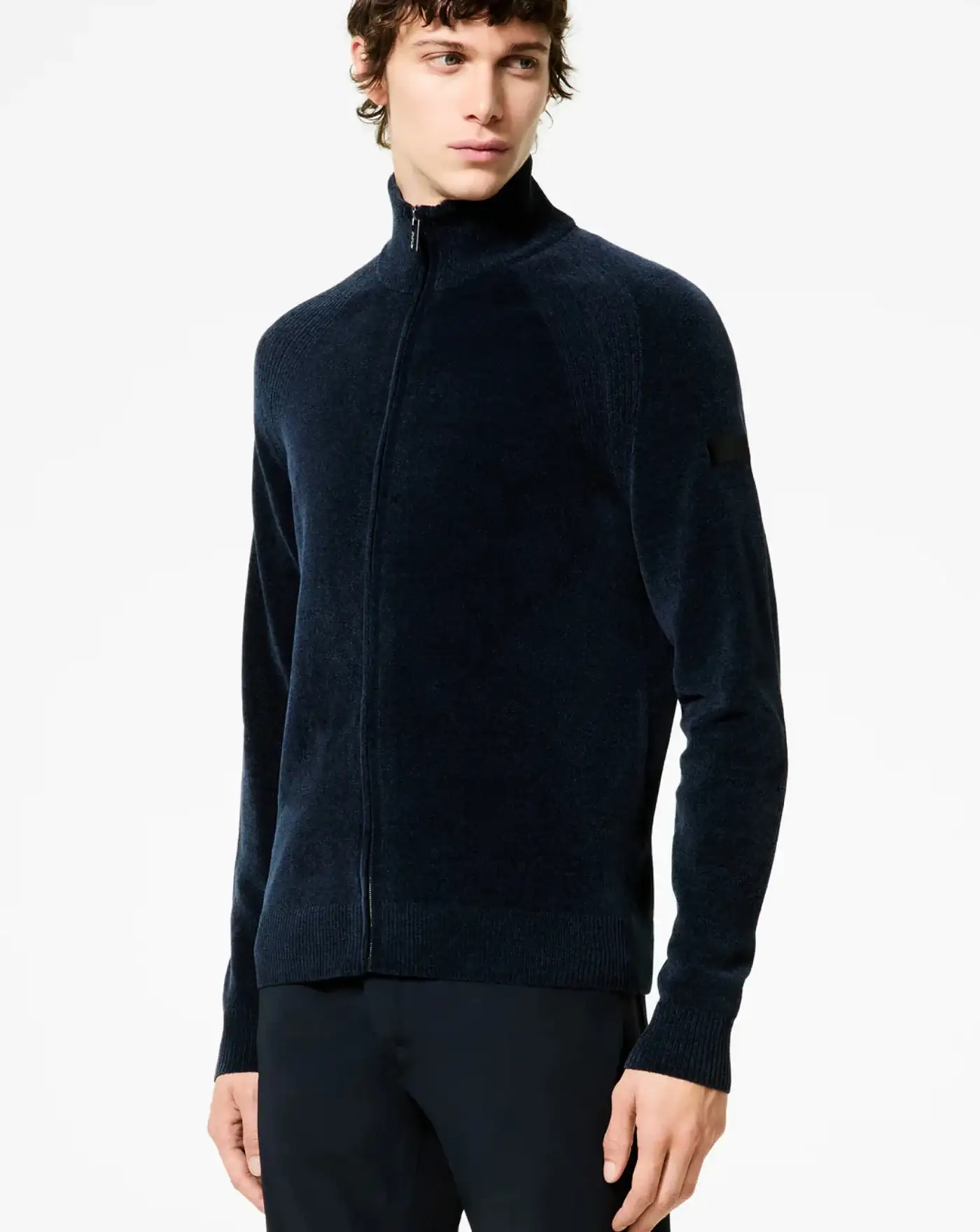 Jersey Rrd Velvet Full Zip Knit - Image 2
