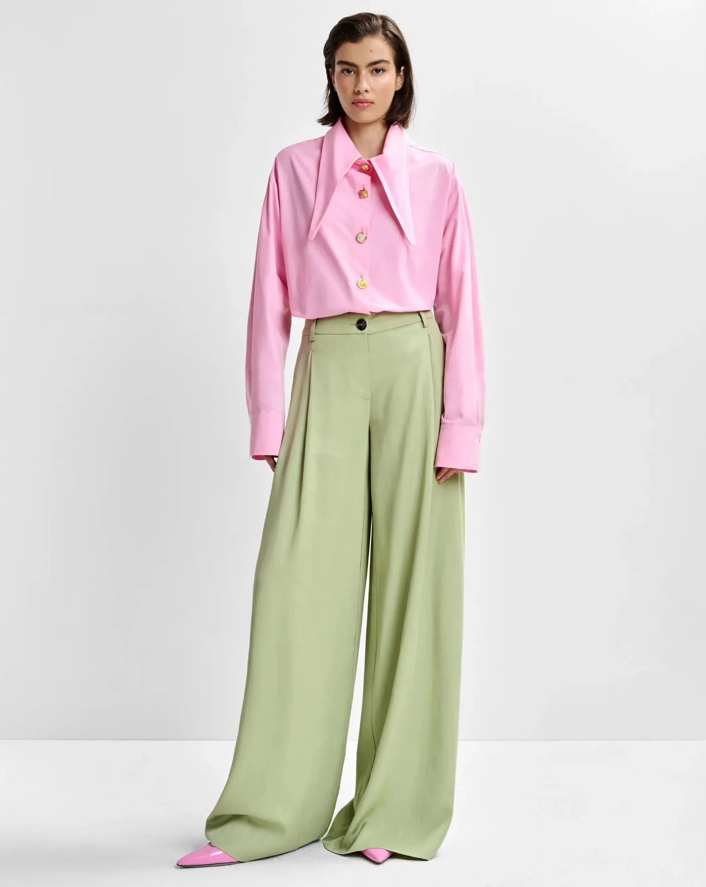 Pantalon Essentiel Antwerp Justicia Wide Leg Pants - Image 4