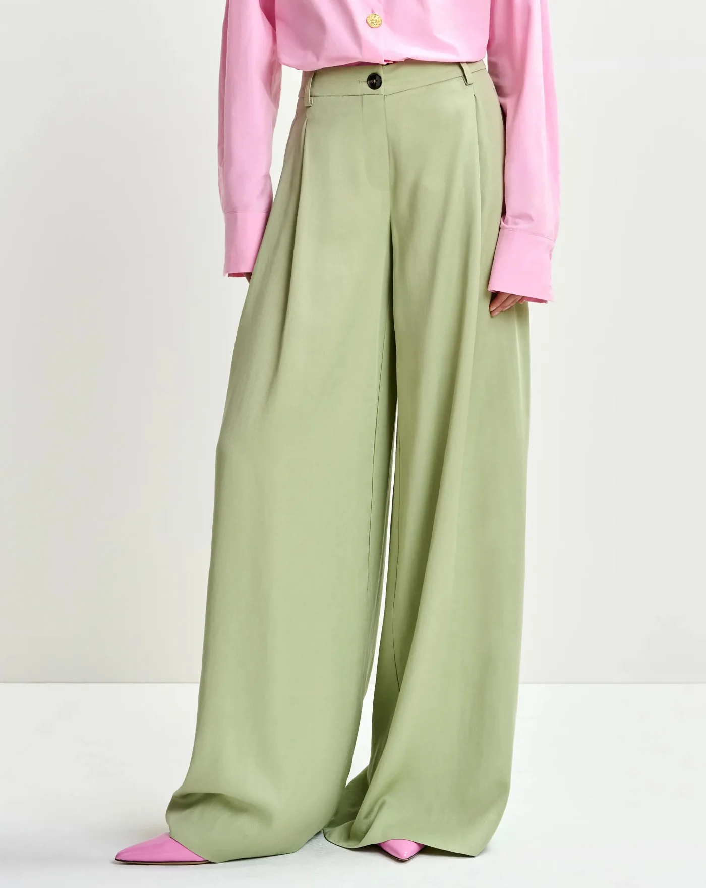 Pantalon Essentiel Antwerp Justicia Wide Leg Pants - Image 7