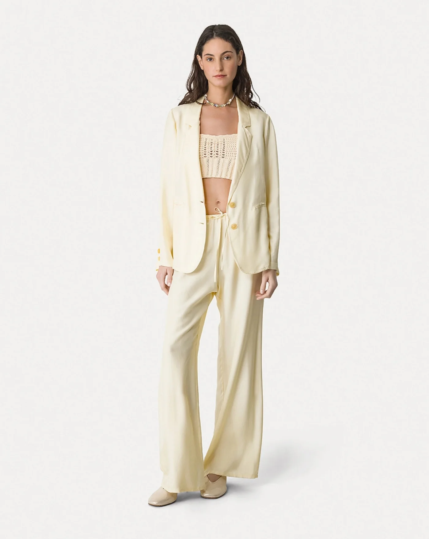 Pantalon Forte Forte Viscose Twill Drawstring Trousers - Image 4