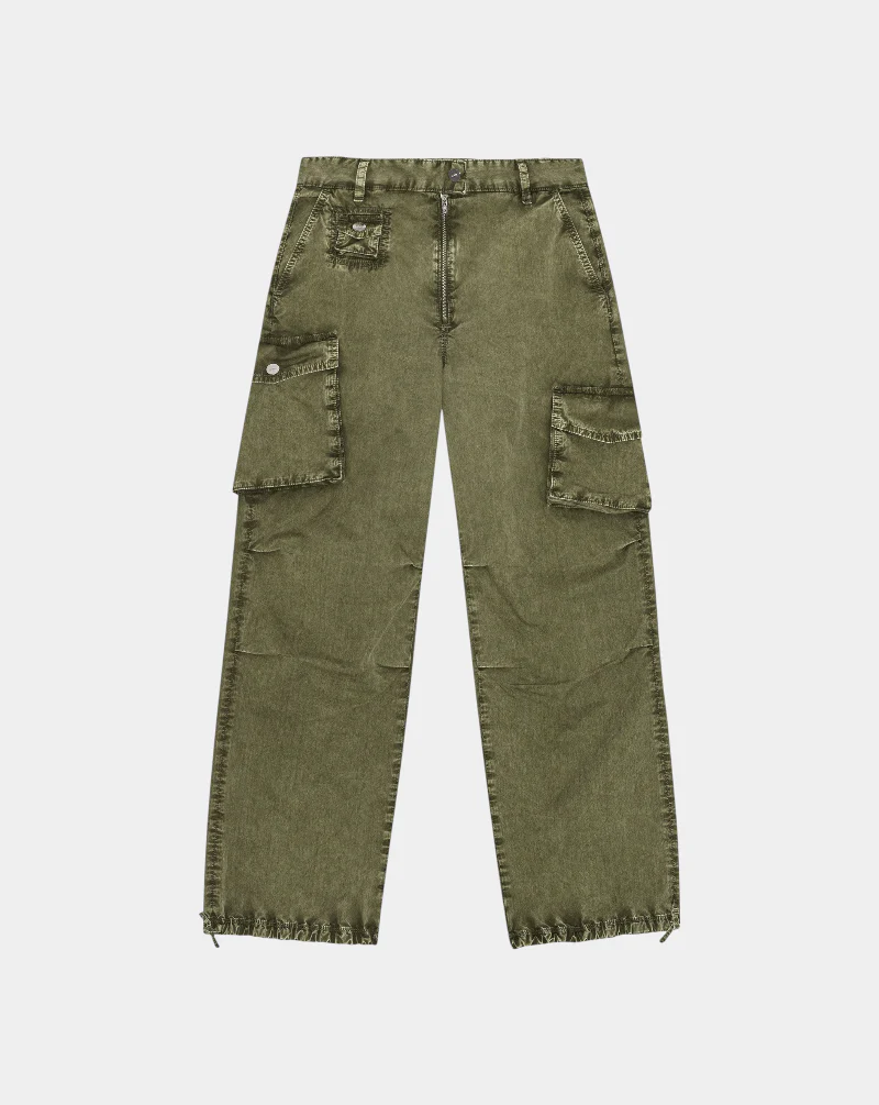 Pantalon Ganni Washed Cotton Twill Pants