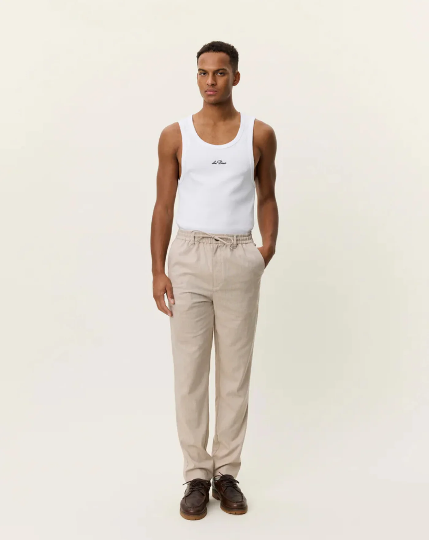 Pantalon Les Deux Como Tapered Slub Pants - Image 3