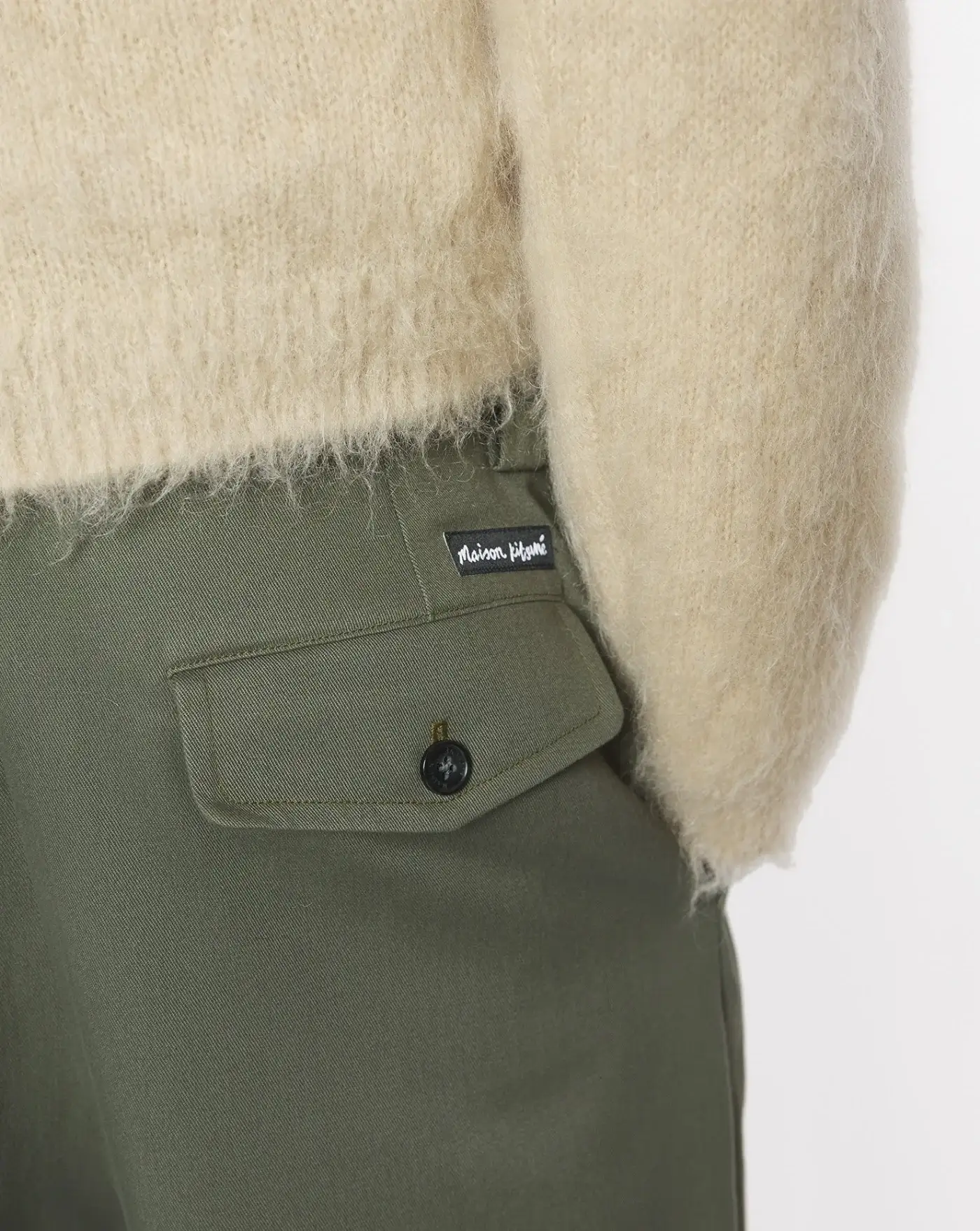 Pantalon Maison Kitsune Relaxed Pleated Pan - Image 6